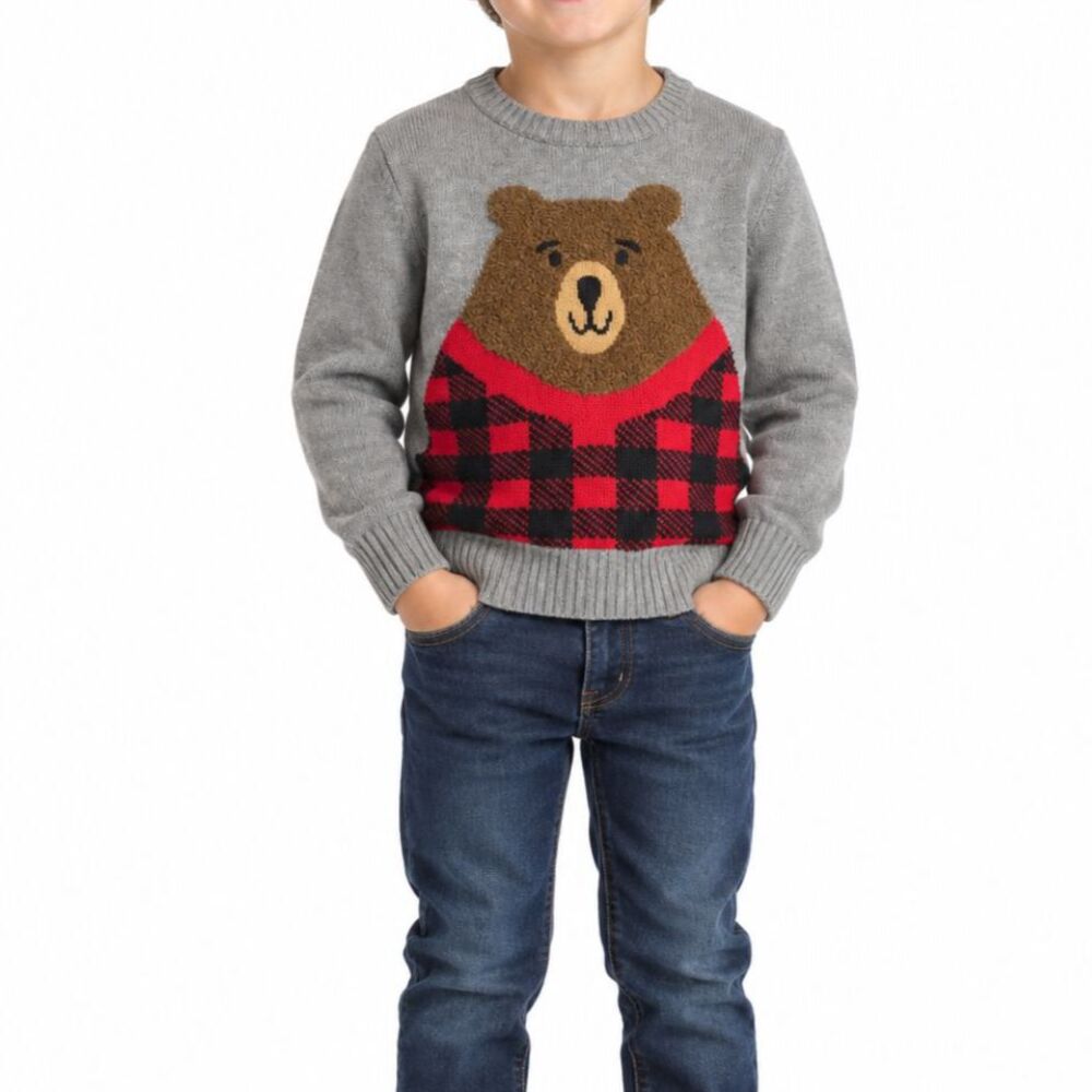 🔥 5 for $30 🔥 Old Navy Boys’ Bear Graphic Sweater | Size 5T